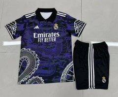 2024-2025 Real Madrid Purple Soccer Uniform-709