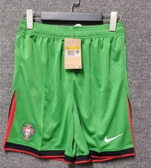 2024-2025 Portugal Home Green Thailand Soccer Shorts