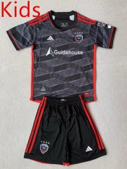 2024-2025 D.C. United Home Gray&Black Kids/Youth Soccer Unifrom-AY