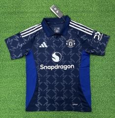 (S-4XL) 2024-2025 Manchester United Away Royal Blue Thailand Soccer Jersey AAA-403