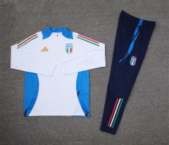 2024-2025 Italy White Thailand Soccer Tracksuit-4627