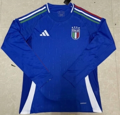 2024-2025 Italy Home Blue LS Thailand Soccer Jersey AAA-422