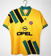 Retro Version 93-95 Bayern München Away Yellow Thailand Soccer Jersey AAA-C1046