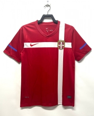 Retro Version 2010 Serbia Home Red Thailand Soccer Jersey AAA-811