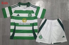 2024-2025 Celtic Home White&Green Kids/Youth Soccer Unifrom
