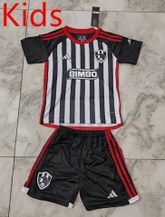 2024-2025  Club de Cuervos Black&White Kids/Youth Soccer Uniform-4193