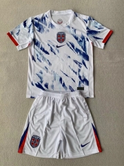 2024-2025 Norway Away White Soccer Uniform-AY