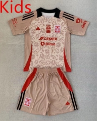 2024-2025 Special Version Tigres UANL Khaki Kids/Youth Soccer Uniform-AY
