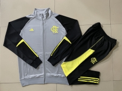 2024-2025 Flamengo Light Gray Thailand Soccer Jacket Uniform-815