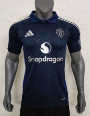 2024-2025 Manchester United Away Royal Blue Thailand Soccer Jersey AAA-416