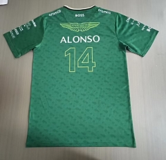 2024-2025 Aston Green Round Collar #14 Formula One Racing Suit-2483
