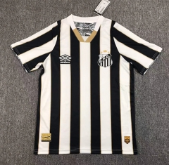 2024-2025 Santos FC Away Black&White Thailand Soccer Jersey AAA-417