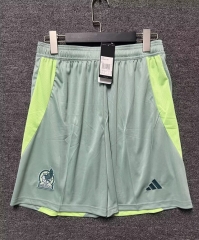 2024-2025 Mexico Away Light Green Thailand Soccer Shorts
