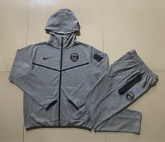 2024-2025 Paris SG Gray Thailand Soccer Jacket Uniform-815