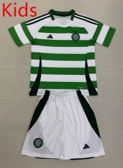 2024-2025 Celtic Home White&Green Kids/Youth Soccer Unifrom-AY