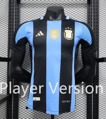 With Patch Player Version 2024-2025 Argentina Blue&Black Thailand Soccer Jersey AAA-888