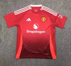 (S-4XL) 2024-2025 Manchester United Home Red Thailand Soccer Jersey AAA-417