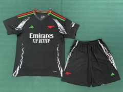 2024-2025 Arsenal Away Black Soccer Uniform-6748