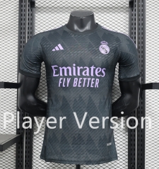 Player Version 2024-2025 Real Madrid Black Thailand Soccer Jersey AAA-888