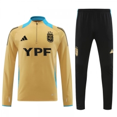 2024-2025 Argentina Khaki Thailand Soccer Tracksuit -4627