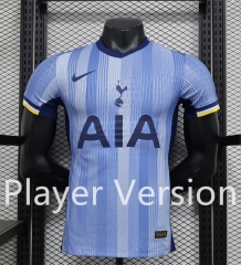 Player Version 2024-2025 Tottenham Hotspur Away Light Blue Thailand Soccer Jersey AAA-888