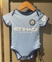 2024-2025 Manchester City Home Blue Baby Soccer Uniform
