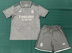 2024-2025 Real Madrid Away Light Gray Soccer Uniform-6748