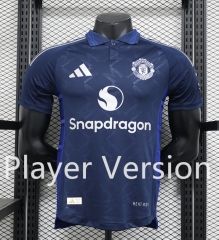 Player Version 2024-2025 Manchester United Away Royal Blue Thailand Soccer Jersey AAA-888