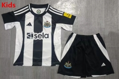 2024-2025 Newcastle United Home Black&White Kids/Youth Soccer Uniform
