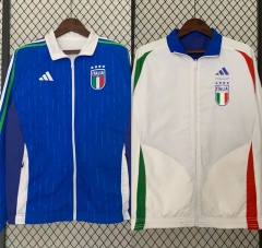 2024-2025 Italy Blue&White Double-Sided Wear Thailand Trench Coats-0255