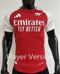 Player Version 2024-2025 Arsenal Home Red Thailand Soccer Jersey AAA