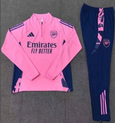 2024-2025 Arsenal Pink Thailand Soccer Tracksuit