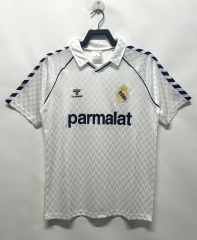 Retro Version 86-87 Real Madrid Home White Thailand Soccer Jersey AAA-811