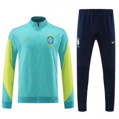 2024-2025 Brazil Light Green Thailand Soccer Jacket Uniform-4627