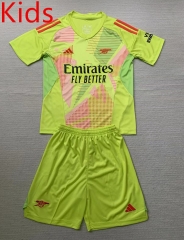 2024-2025 Arsenal Goalkeeper Green  Kids/Youth  Soccer Uniform-AY