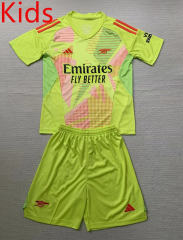 2024-2025 Arsenal Goalkeeper Green  Kids/Youth  Soccer Uniform-AY