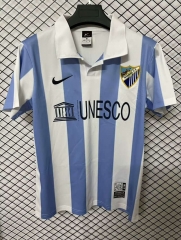 Retro Version 2013 Málaga CF Home Blue&White Thailand Soccer Jersey AAA-2044