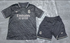 2024-2025 Real Madrid 2nd Away Dark Gray Soccer Uniform-718