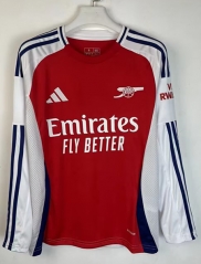 2024-2025 Arsenal Home Red LS Thailand Soccer Jersey AAA