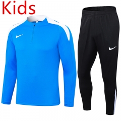 Nike Camouflage Blue Kids/Youth Soccer Tracksuit-411