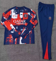 2024-2025 Paris SG Red&Blue Thailand Soccer Tracksuit