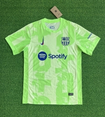 (S-4XL) 2024-2025 Barcelona 2nd Away Green Thailand Soccer Jersey AAA-403