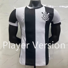 (S-3XL) Player Version 2024-2025 Corinthians 2nd Away Blue&White Thailand Soccer Jersey AAA-908