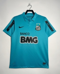 Retro Version 12-13 Santos FC 2nd Away Blue Thailand Soccer Jersey AAA-811