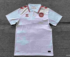 (S-4XL) 2024-2025 Denmark Away White Thailand Soccer Jersey AAA-4927