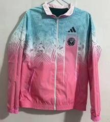 2024-2025 Manchester United&Inter Miami CF Pink&Green Double-Sided Wear Thailand Trench Coats-0255