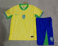 2024-2025 Brazil Home Yellow Soccer Uniform-718