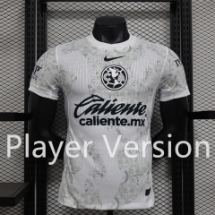 Player Version 2024-2025 Club America Away White Thailand Soccer Jersey AAA-888