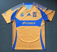 (S-3XL) 2024-2025 Tigres UANL Home Yellow Thailand Soccer Jersey AAA-912