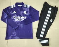 2024-2025 Special Version Real Madrid Purple Thailand Soccer Tracksuit-GDP
